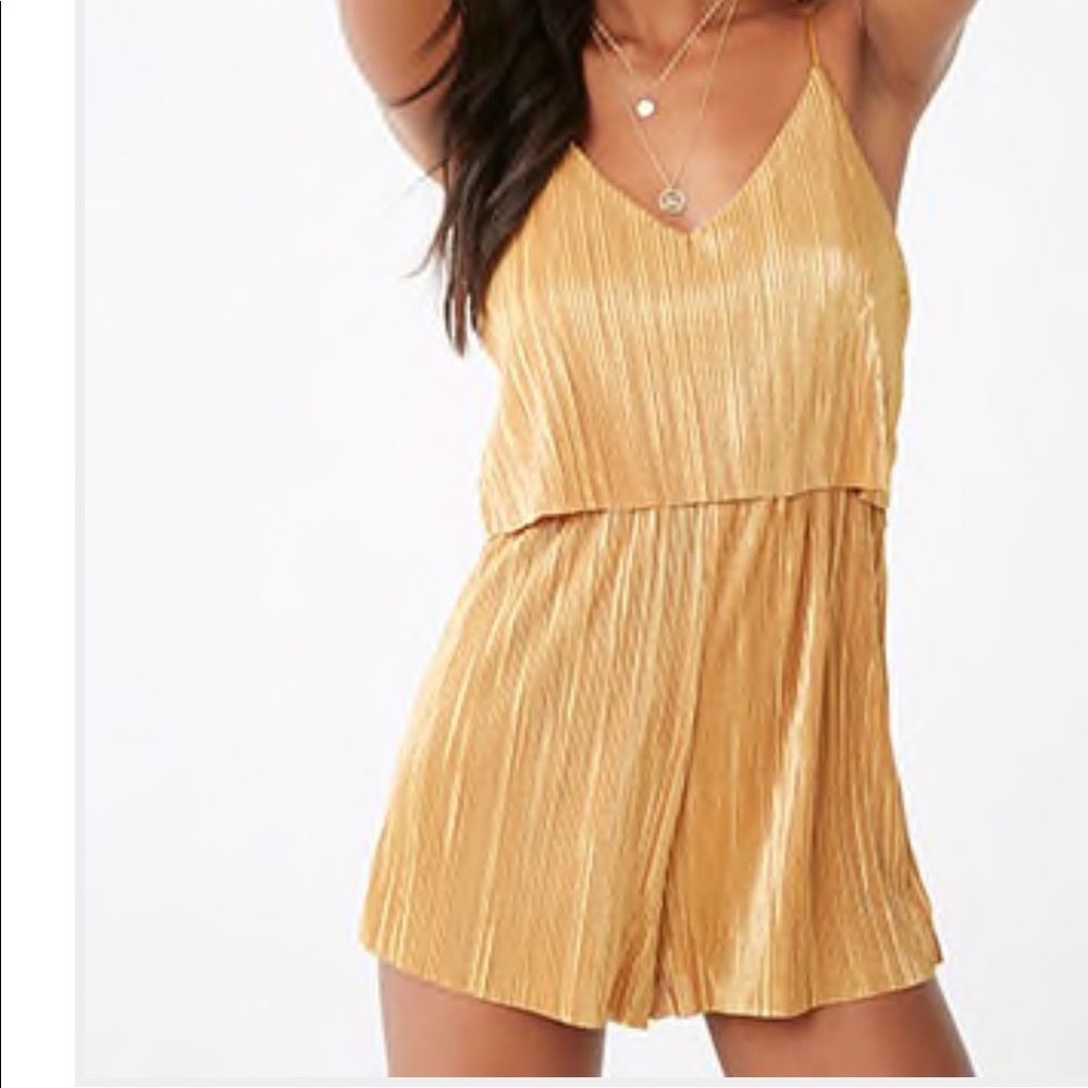 Gold romper